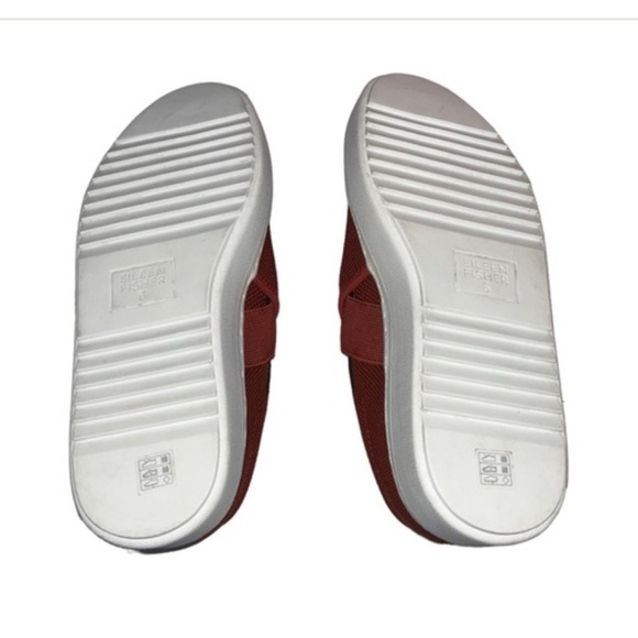 EILEEN FISHER Pep Women's Size 7 Serrano Red Comfort Slip-On Platform Sneakers - Picture 2 of 4